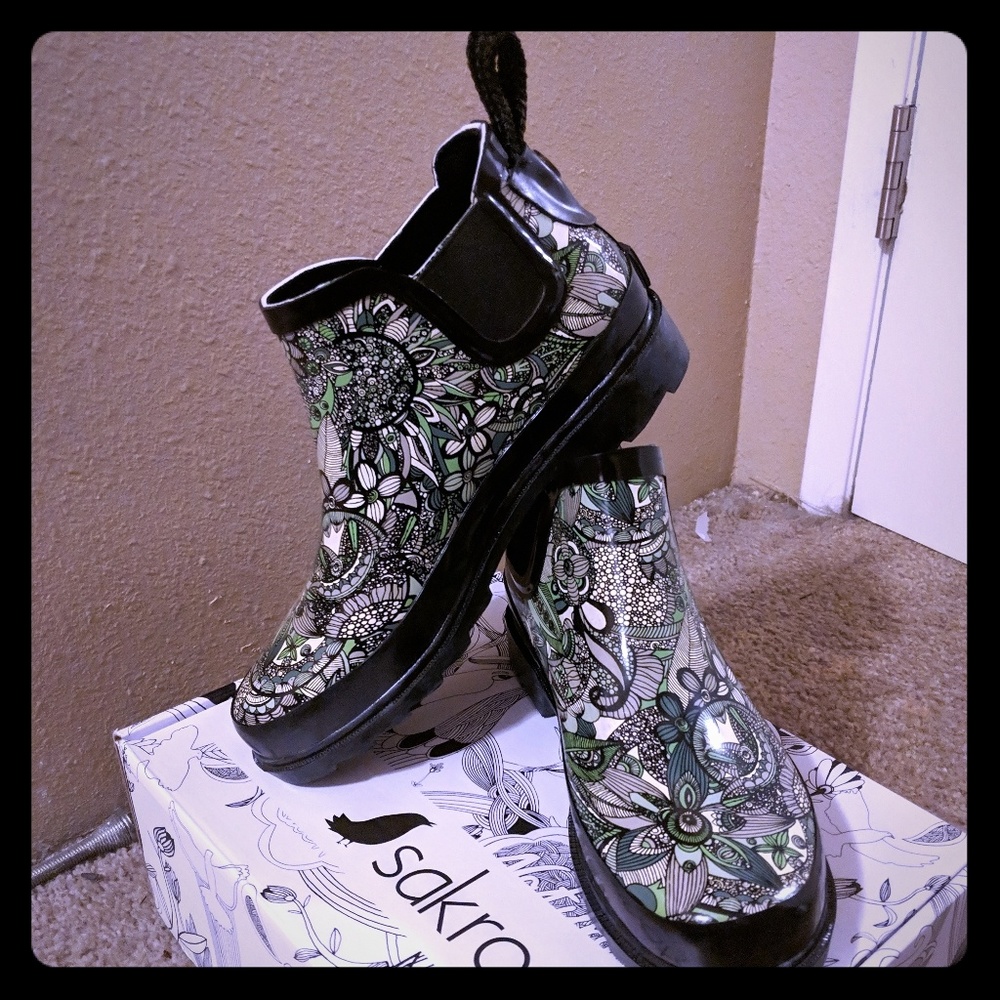 Rubber ankle boots/galoshes